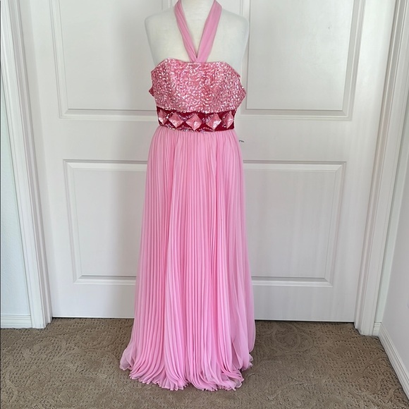 Vintage Mike Benet Pink Formal Size 8 - Picture 1 of 10